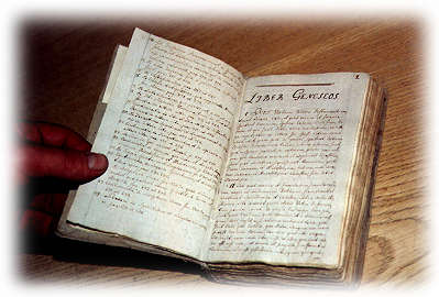 One of Leonard Gyllenhaal 's handcopies of Emanuel Swedenborg's Arcana Coelestia
